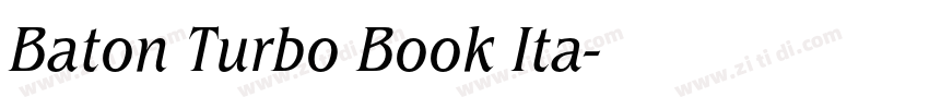 Baton Turbo Book Ita字体转换